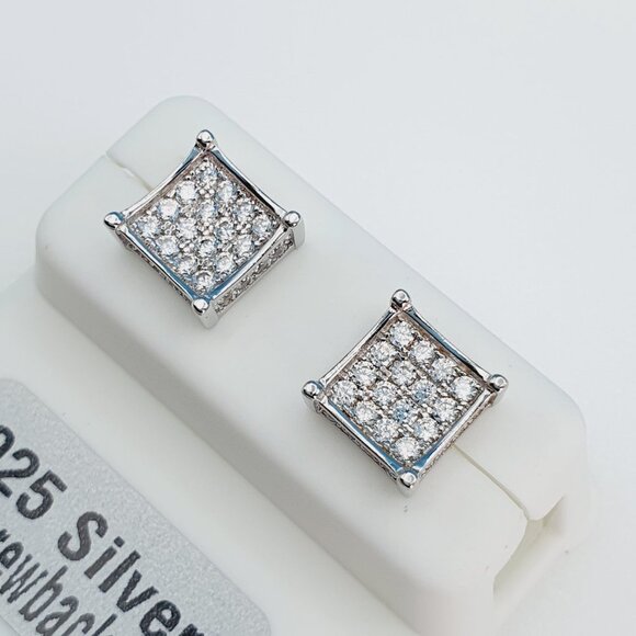 - "925 Sterling Silver Cubic Zirconia Earrings, U19254841 - Picture 8 of 11